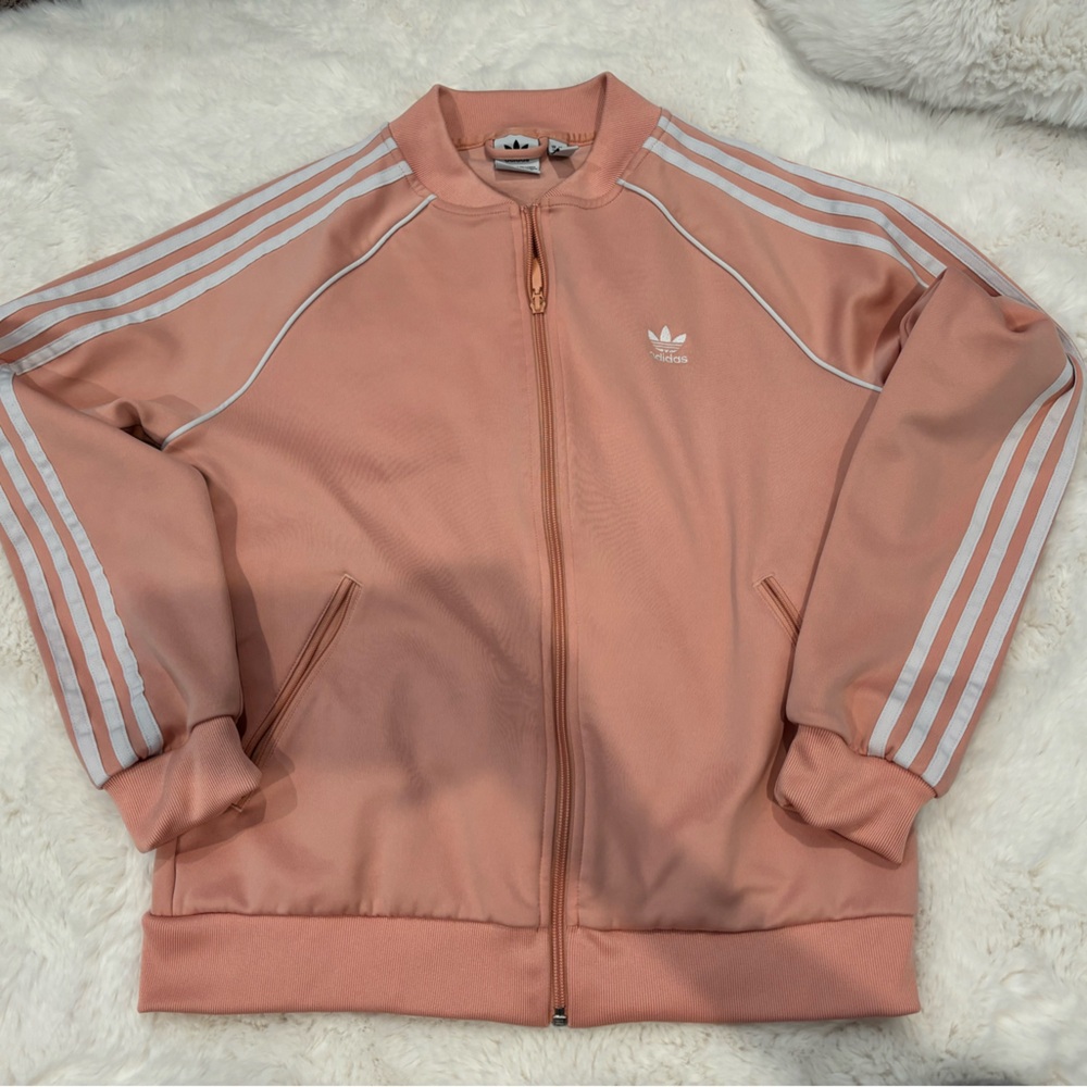 Adidas track suit medium pants medium jacket PINK